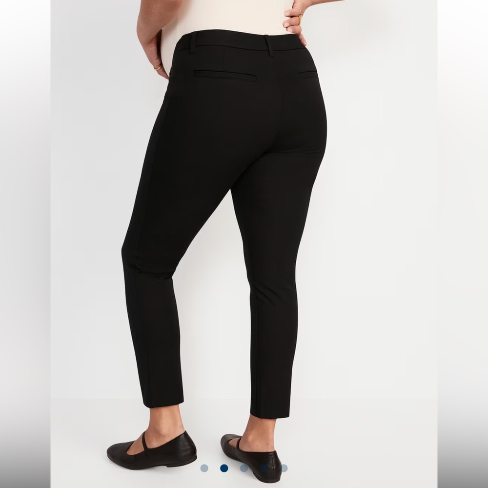 Old Navy Maternity Side-Panel Pixie Ankle Pants - image 3